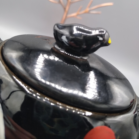 Stacking Redware Chicken Teapot Set Cream Sugar - Picture 13 of 16